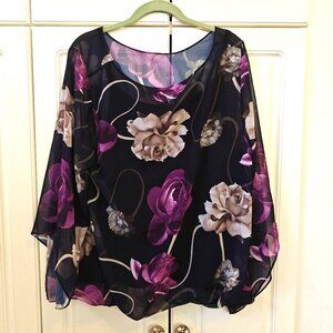 Alfani Women's Floral Blouse, Size 2X, New